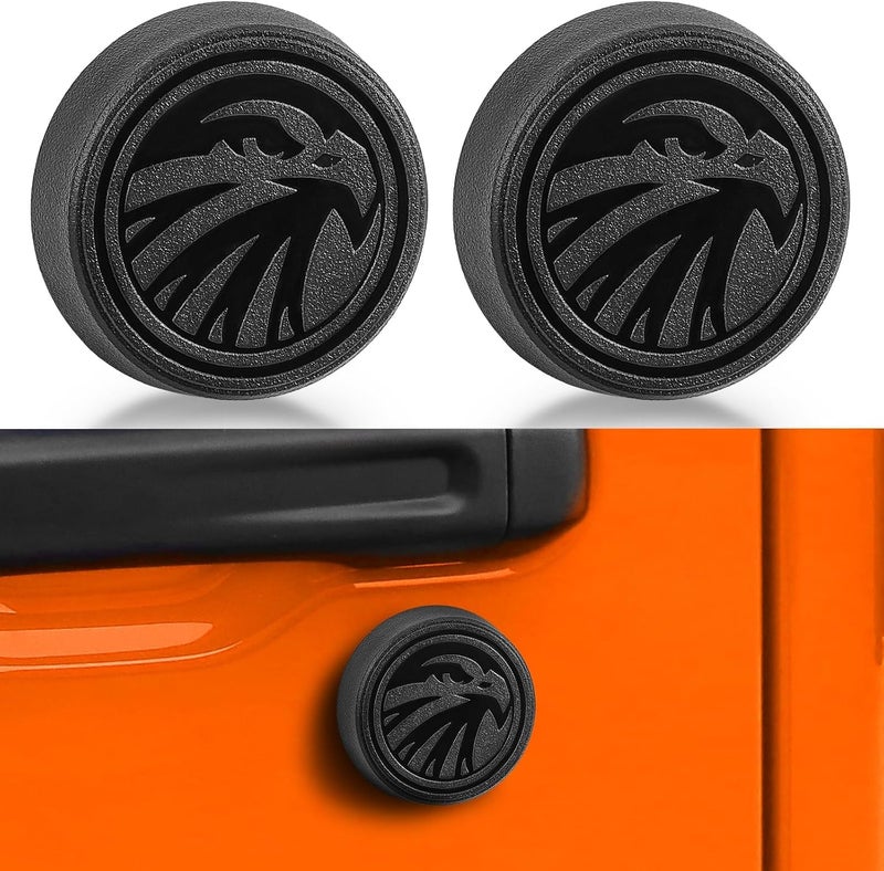 CALBEAU Strong Magnet Keyhole Covers Compatible with 2018-2026 Jeep Wrangler JL and Gladiator JT Front Door, Door Lock Covers for Keyhole Protection (Eagle) - Image 1